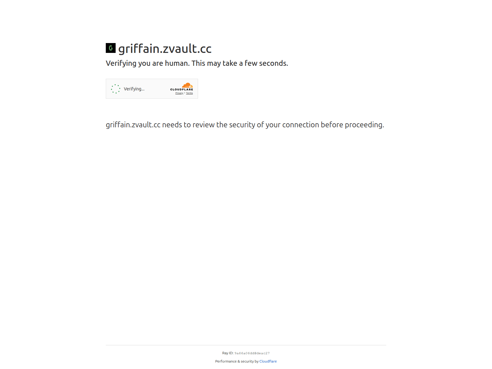 Screenshot of griffain.zvault.cc