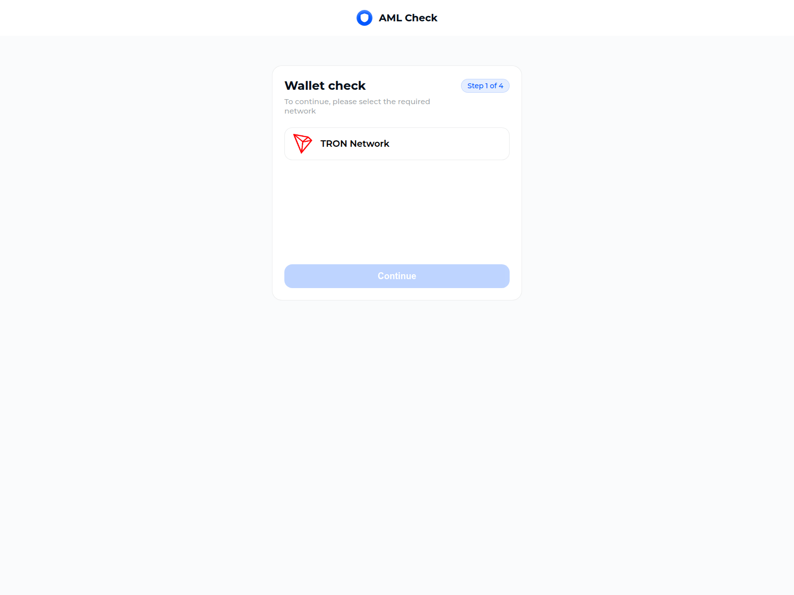 Screenshot of amlcheck-trc20.com