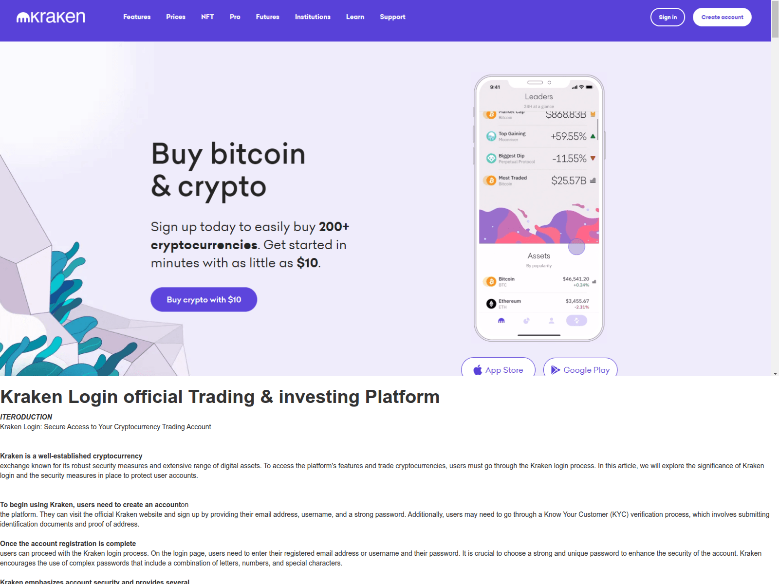 Screenshot of krakenlougion.webflow.io