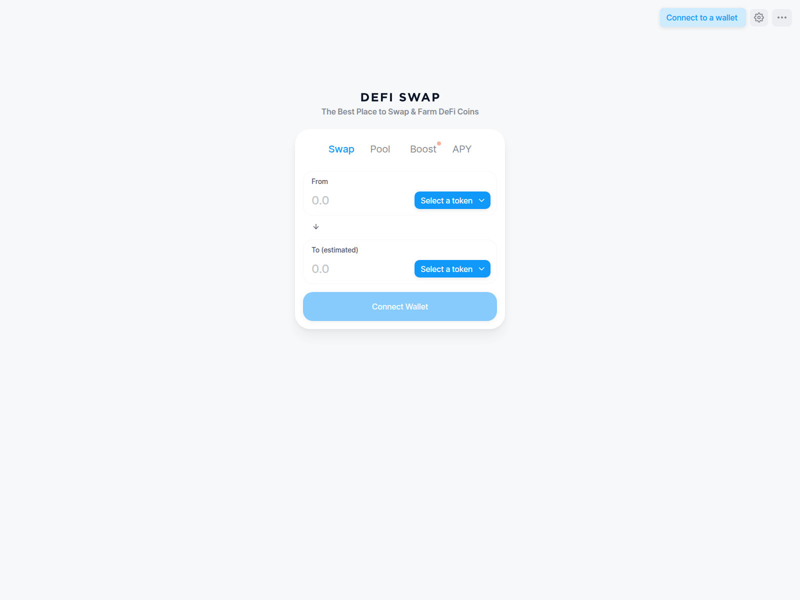 Screenshot of defi-swap.net
