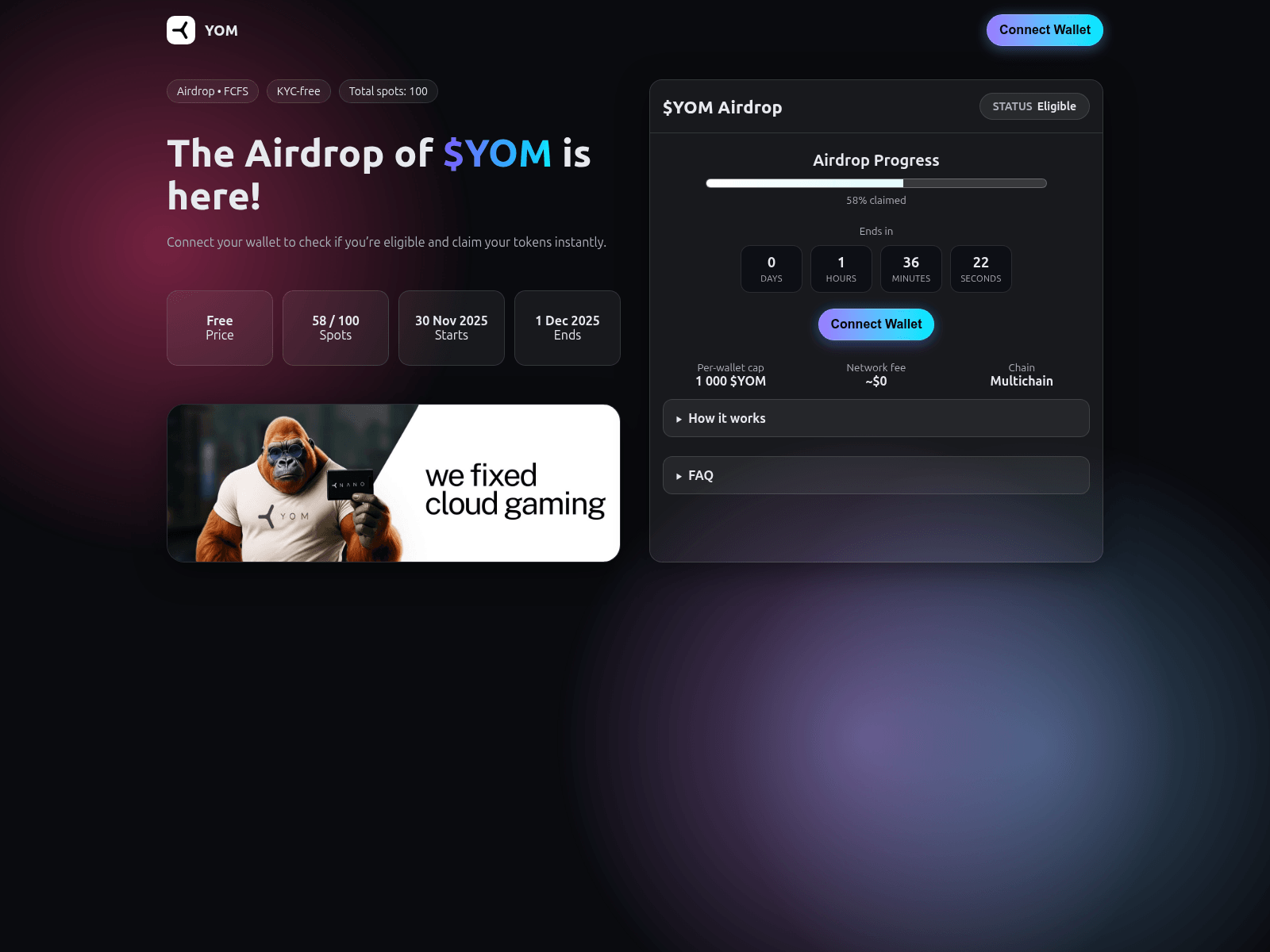Screenshot of yomofficial.top