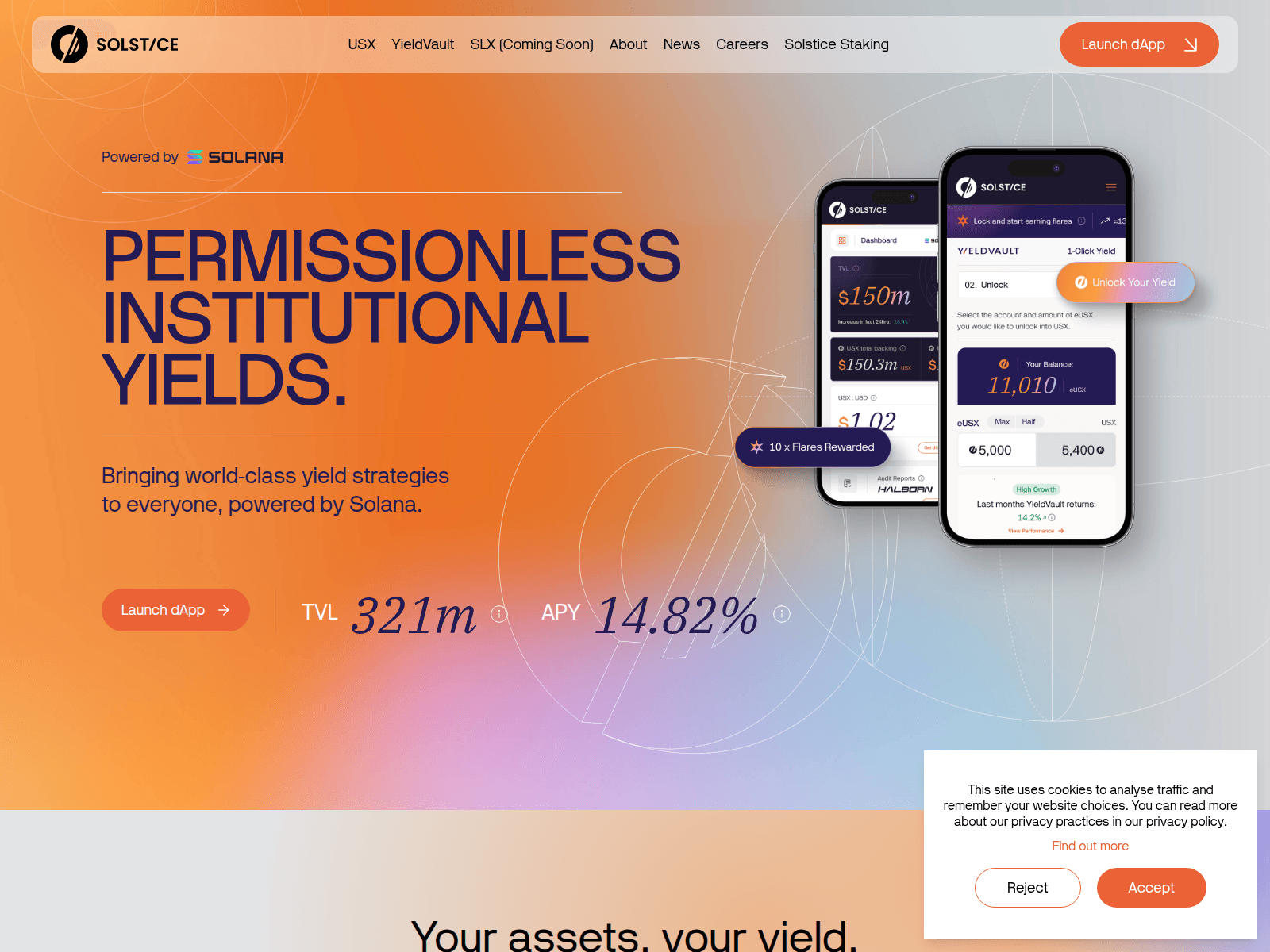 Screenshot of solstice.financial