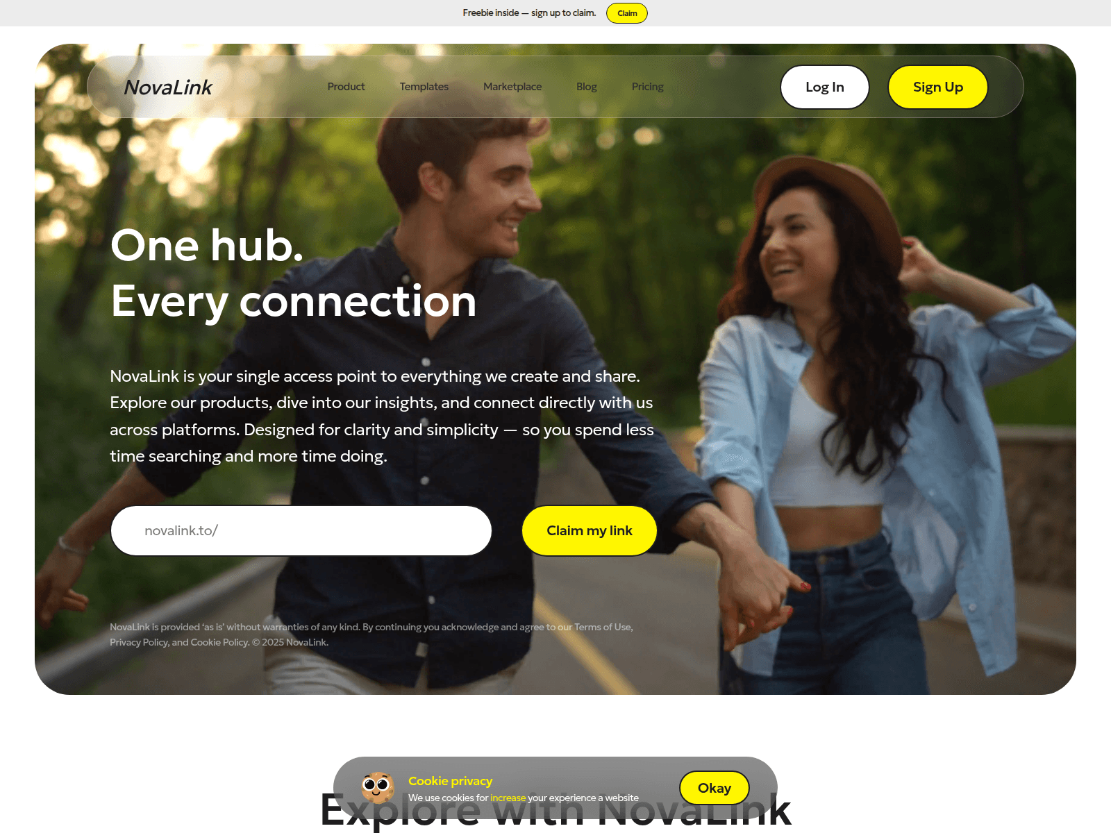 Screenshot of novalink.to