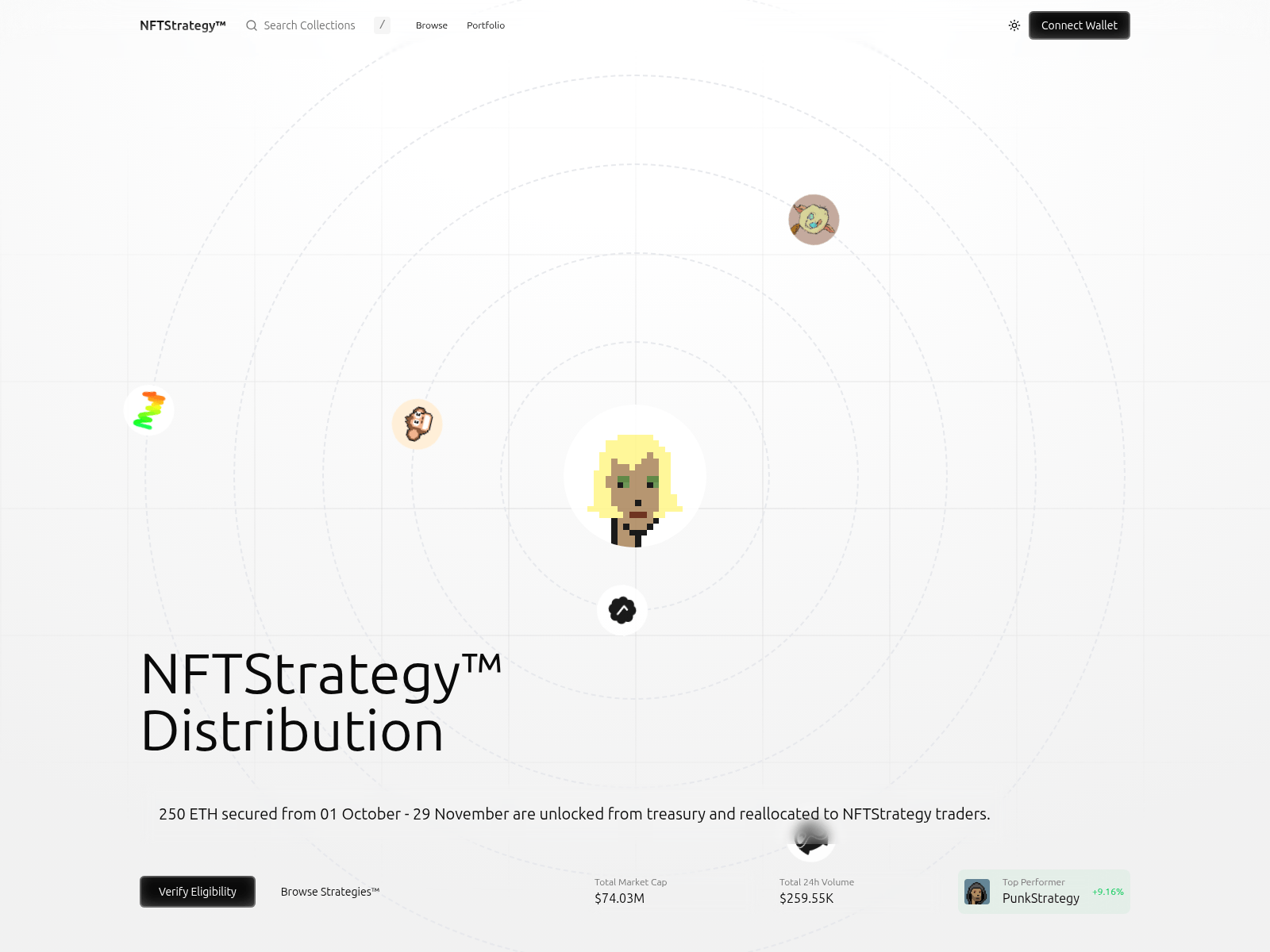 Screenshot of allocation-nftstrategy.fun