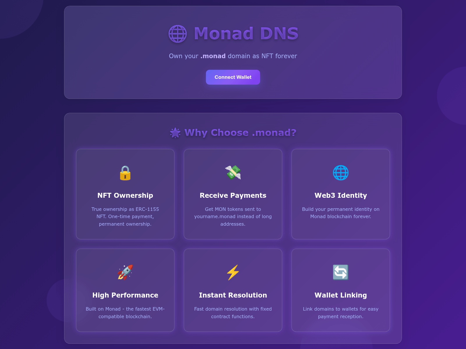 Forensic screenshot of dotmonad.store