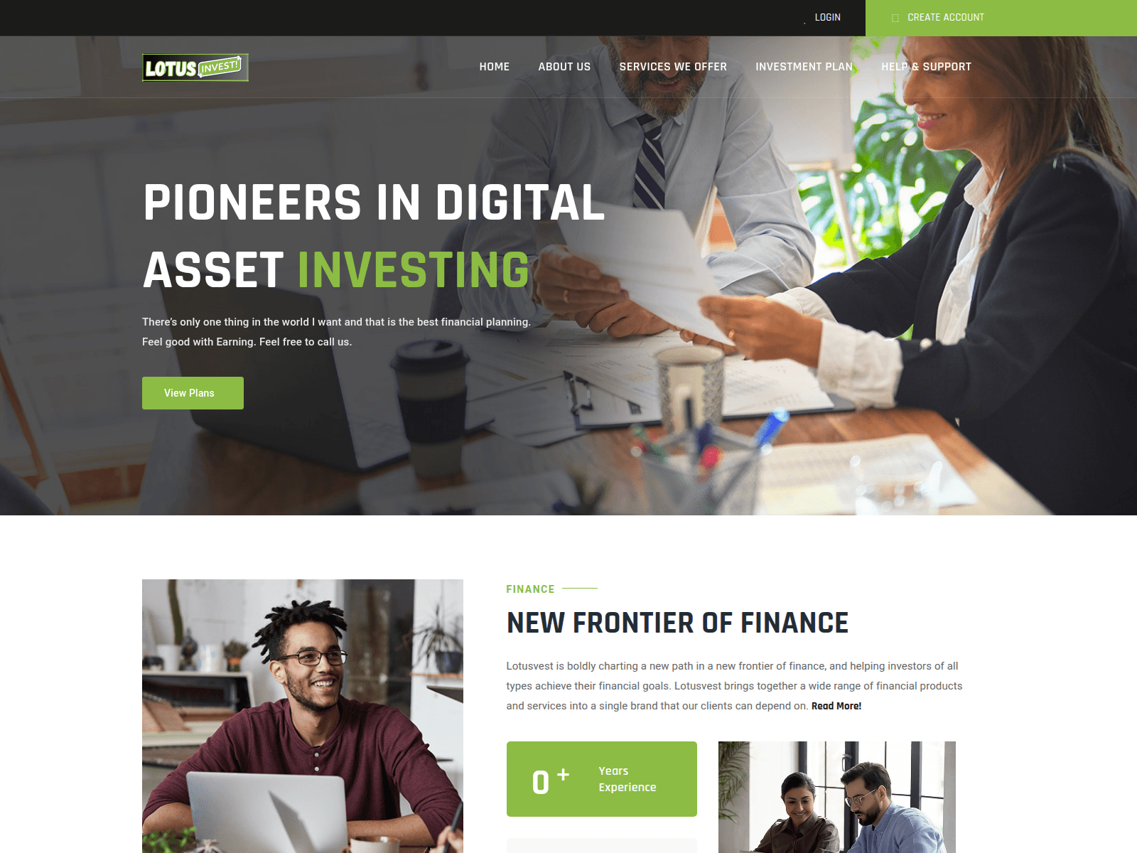 Screenshot of lotusvest.com
