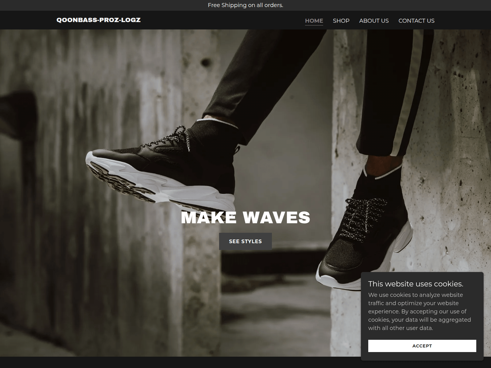 Screenshot of qoonbass-proz-logz.godaddysites.com