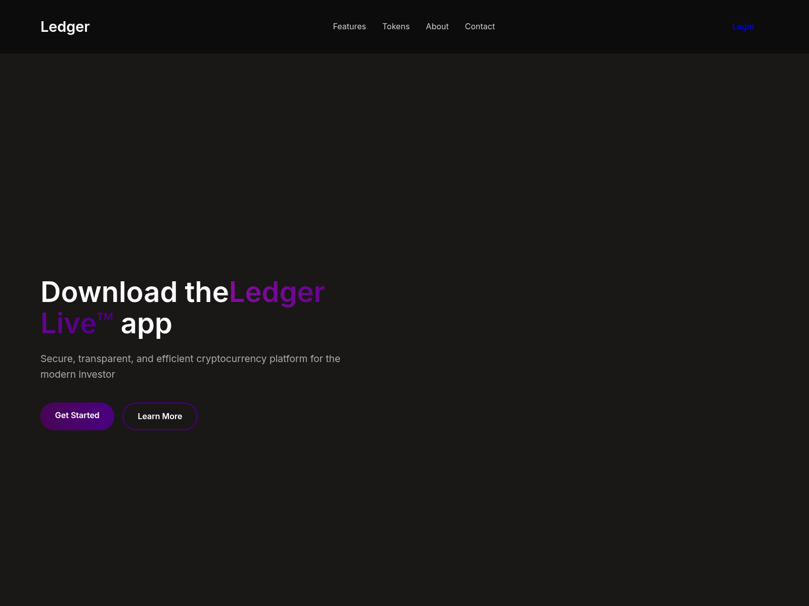 Screenshot of site-ledgerlive.netlify.app