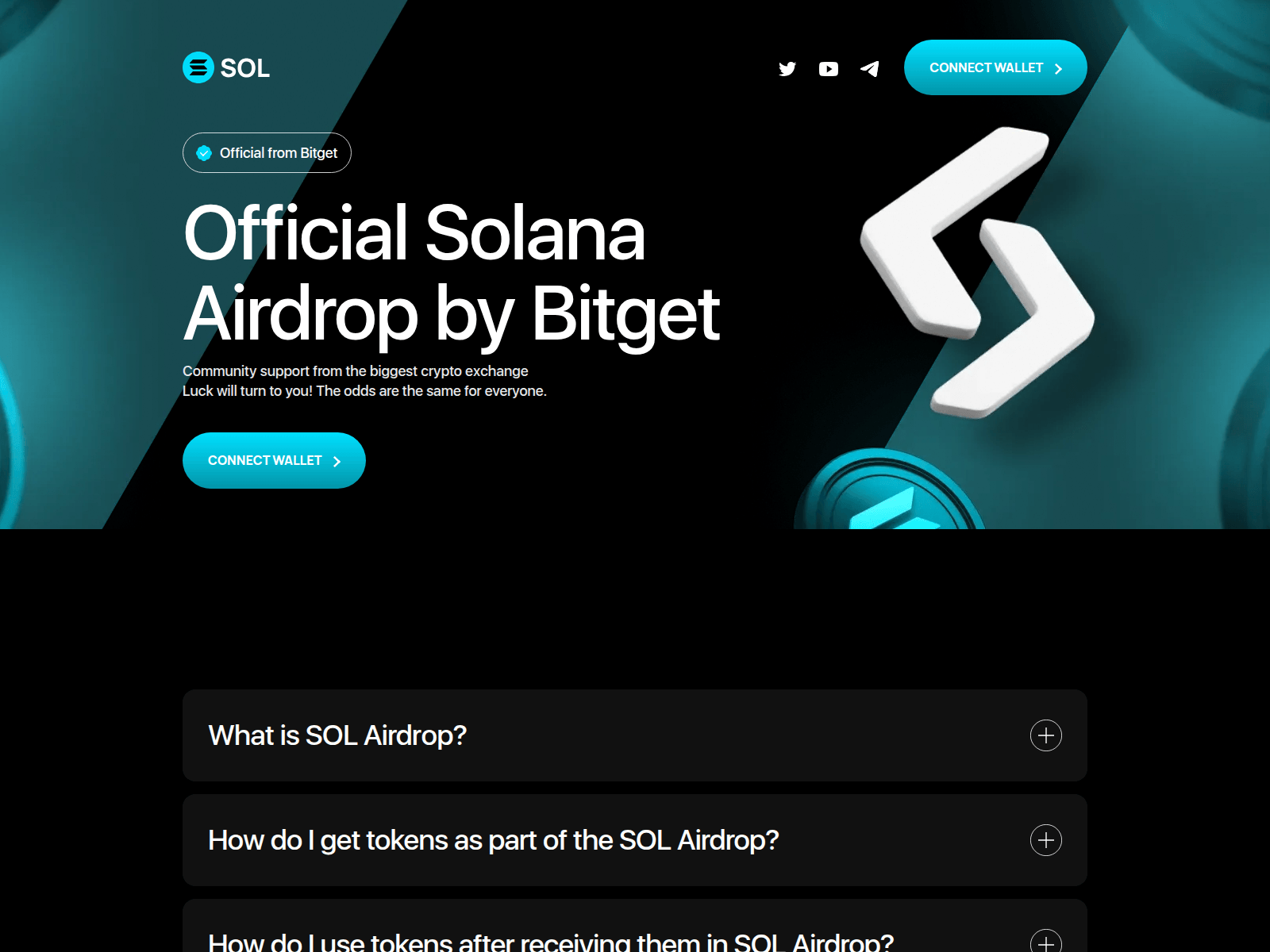 Screenshot of solchaindrop.com