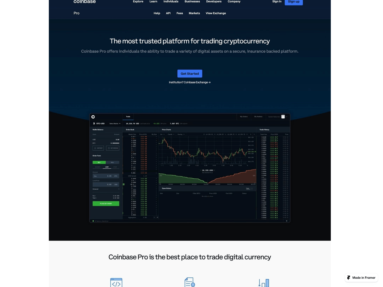 Screenshot of coins-acces.framer.ai