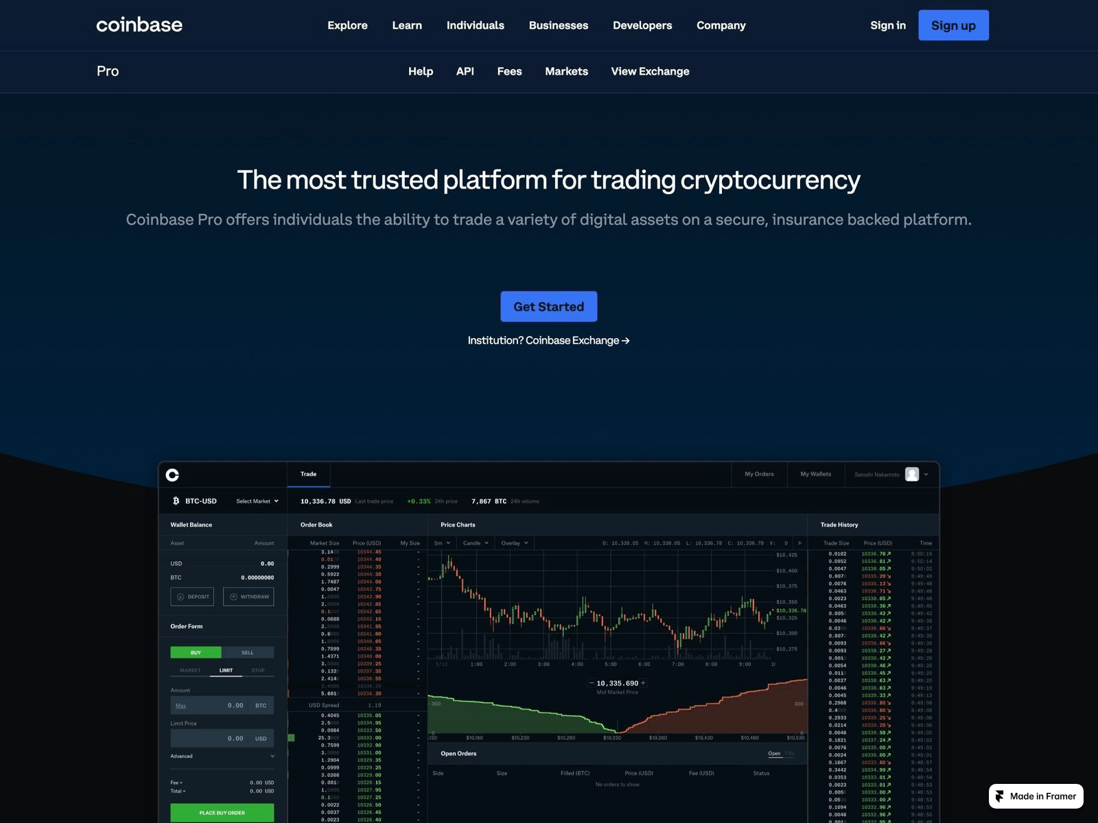 Screenshot of coinbaase-login.framer.ai