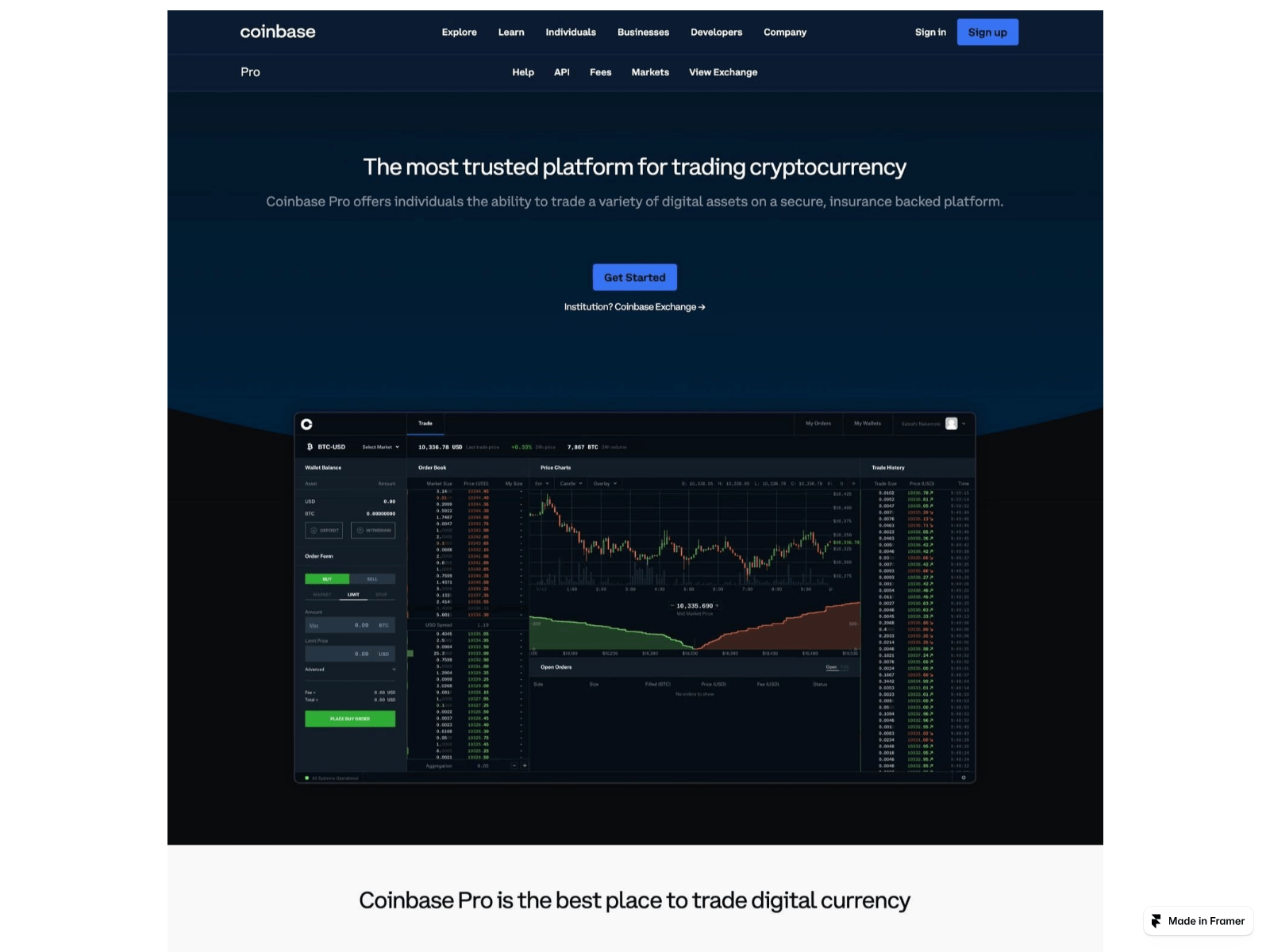 Screenshot of coins-sse.framer.ai