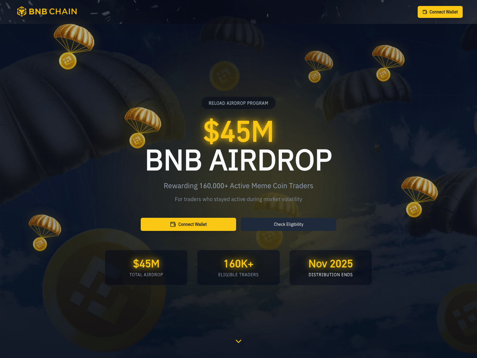 Screenshot of bnb.connectweb3c.io