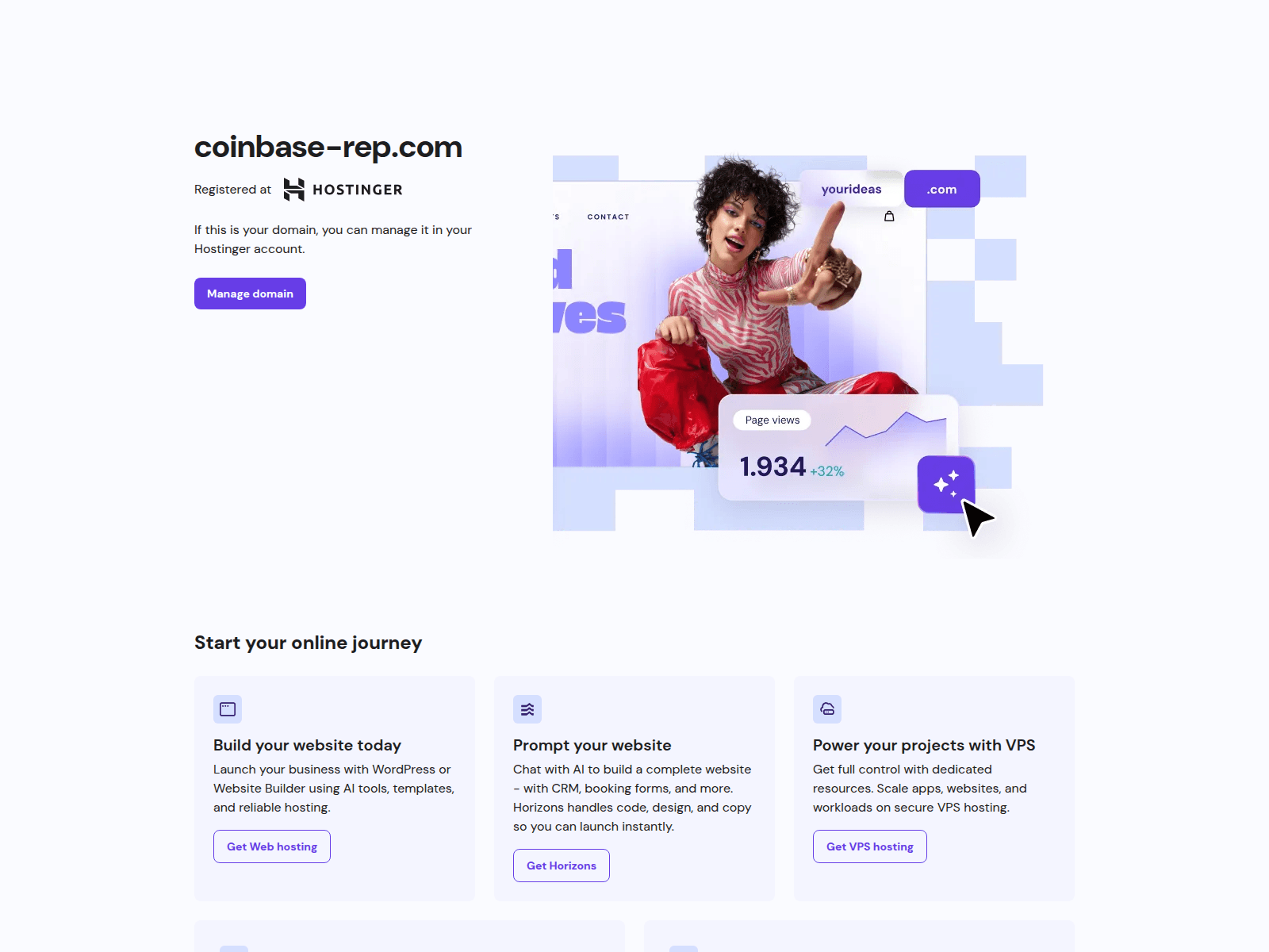 Screenshot of coinbase-rep.com