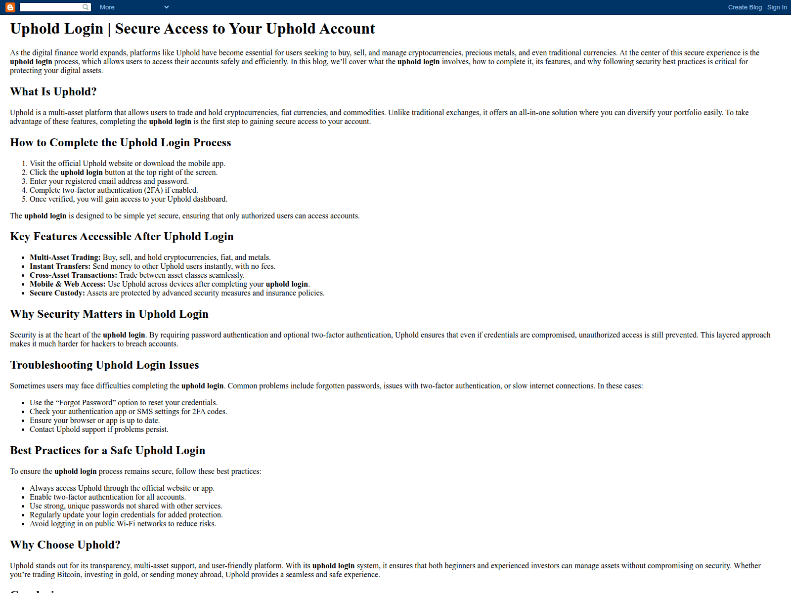 Screenshot of uphold-loogin.blogspot.com