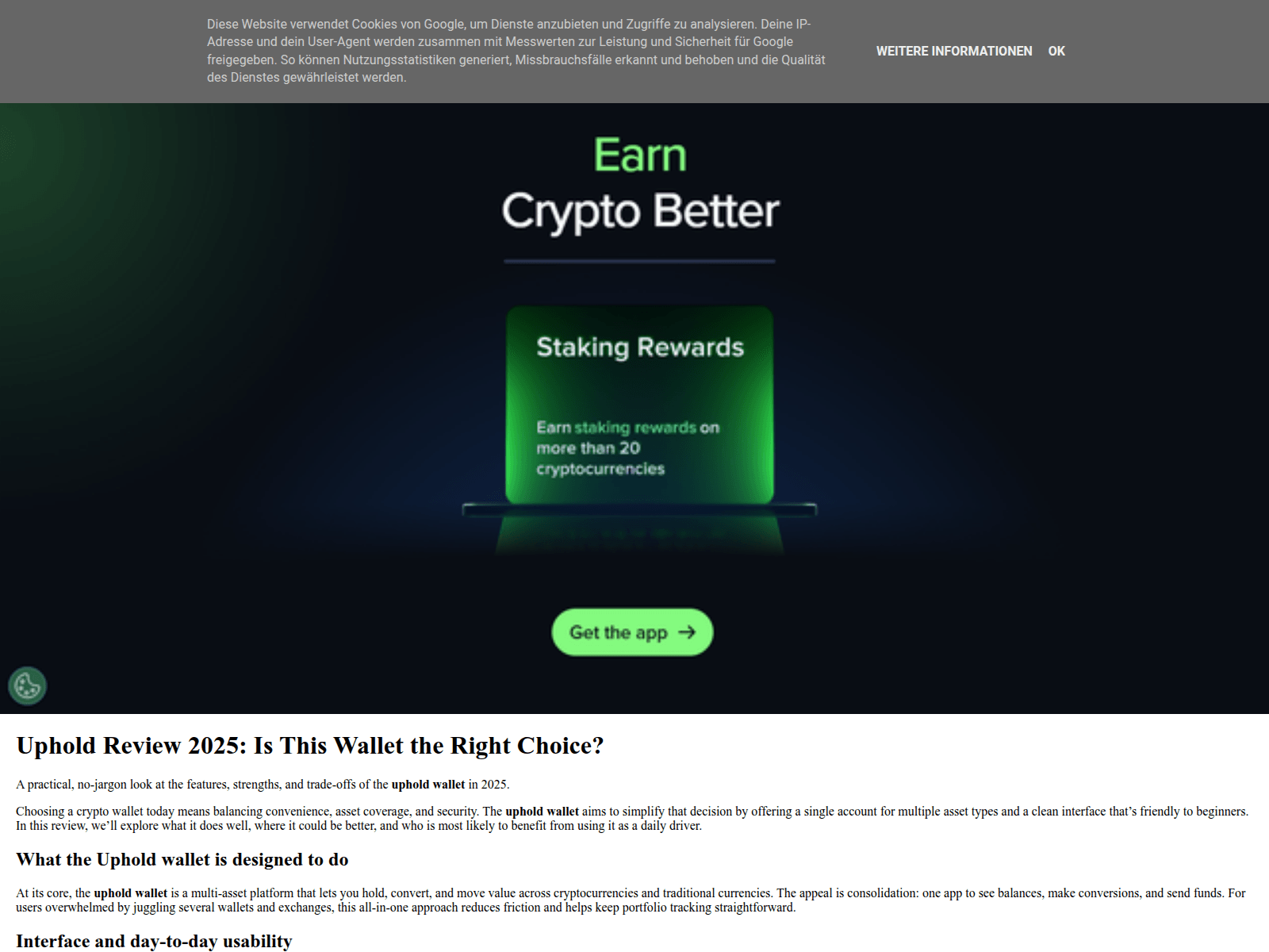 Screenshot of uphold-walleett.blogspot.com