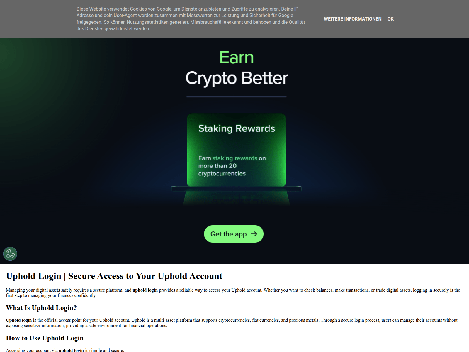 Screenshot of uphold-logiinnn.blogspot.com