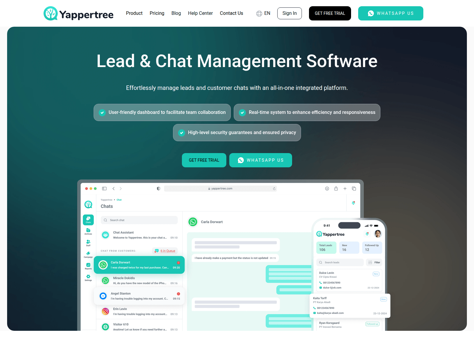Screenshot of yappertree.com