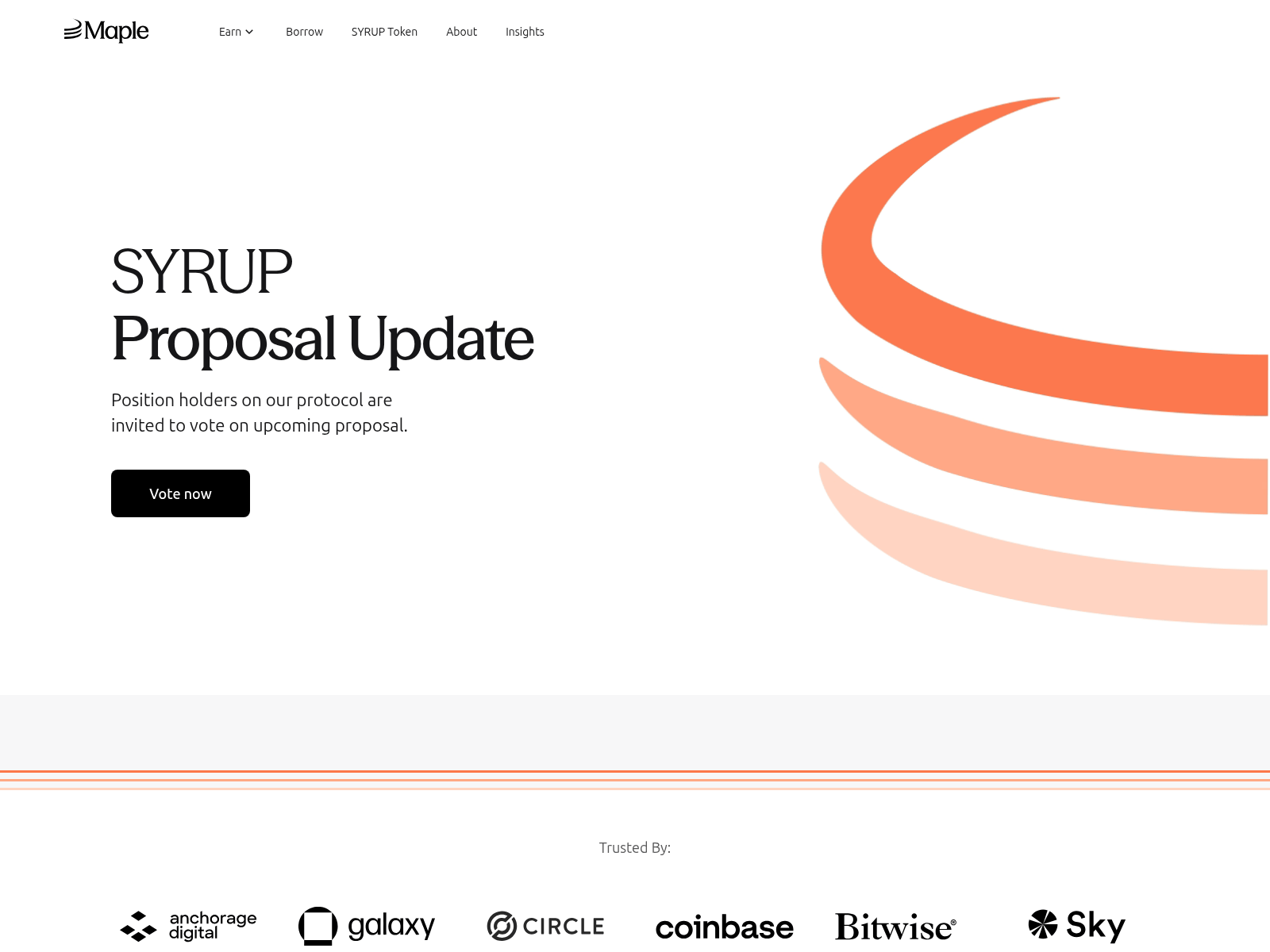 Screenshot of vote-maplefi.xyz