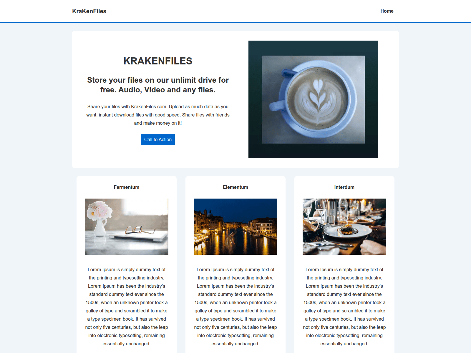 Screenshot of krakenfiles.org