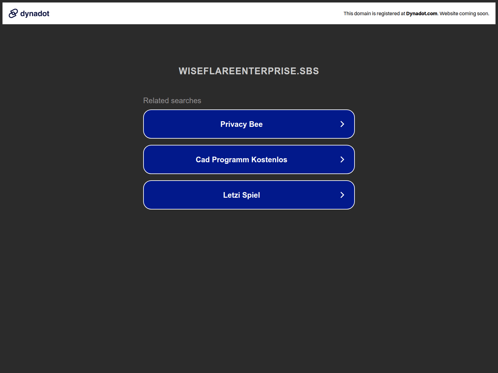 Screenshot of wiseflareenterprise.sbs