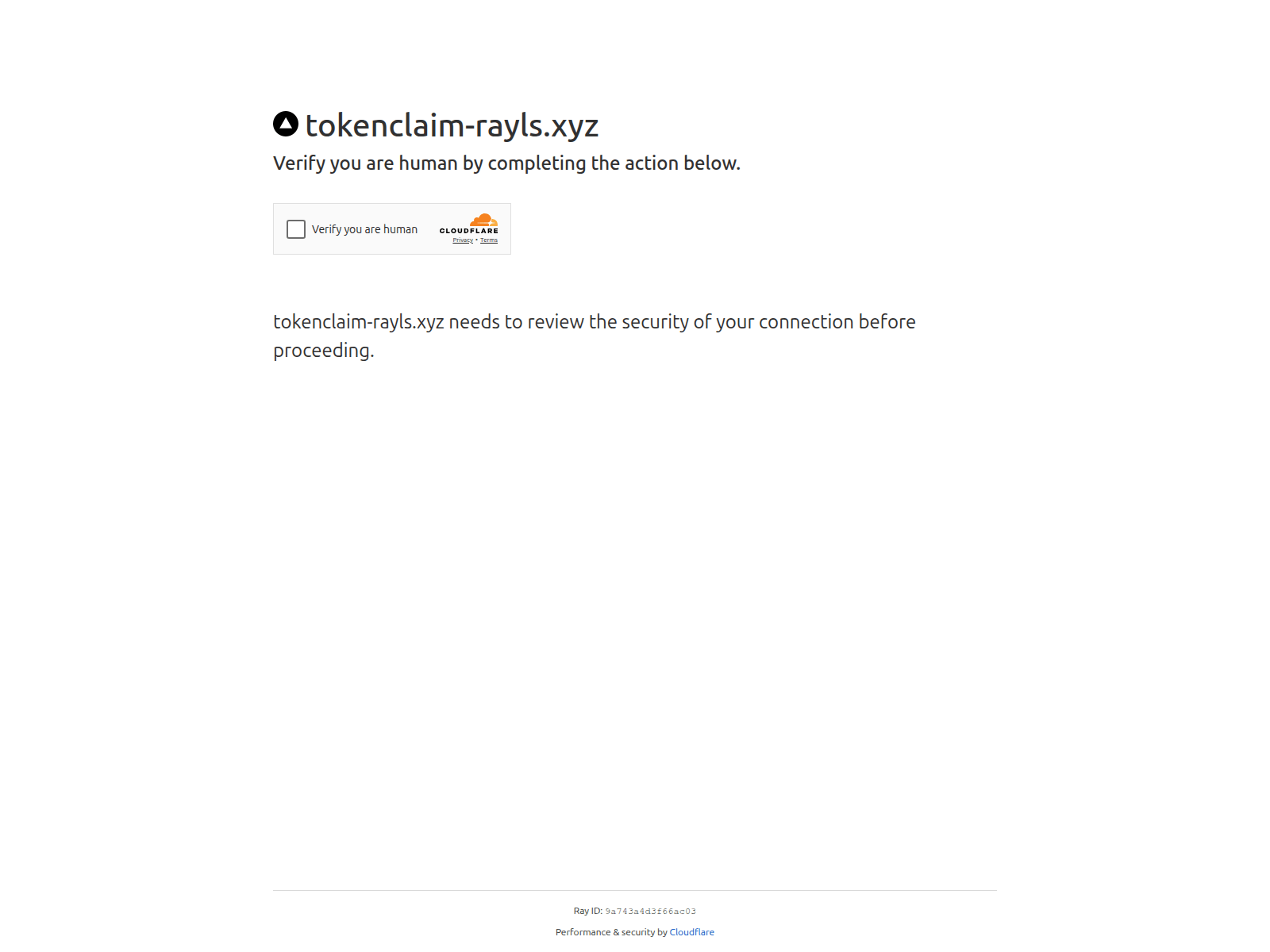 Screenshot of tokenclaim-rayls.xyz