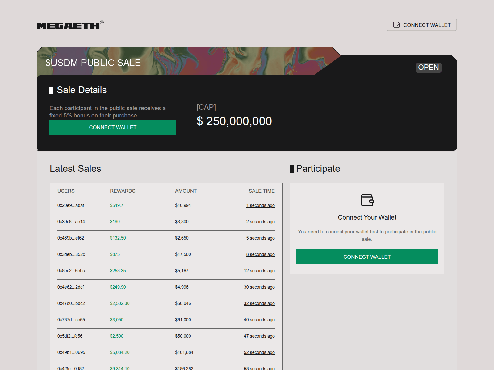 Screenshot of claim-refund-megaeth.com
