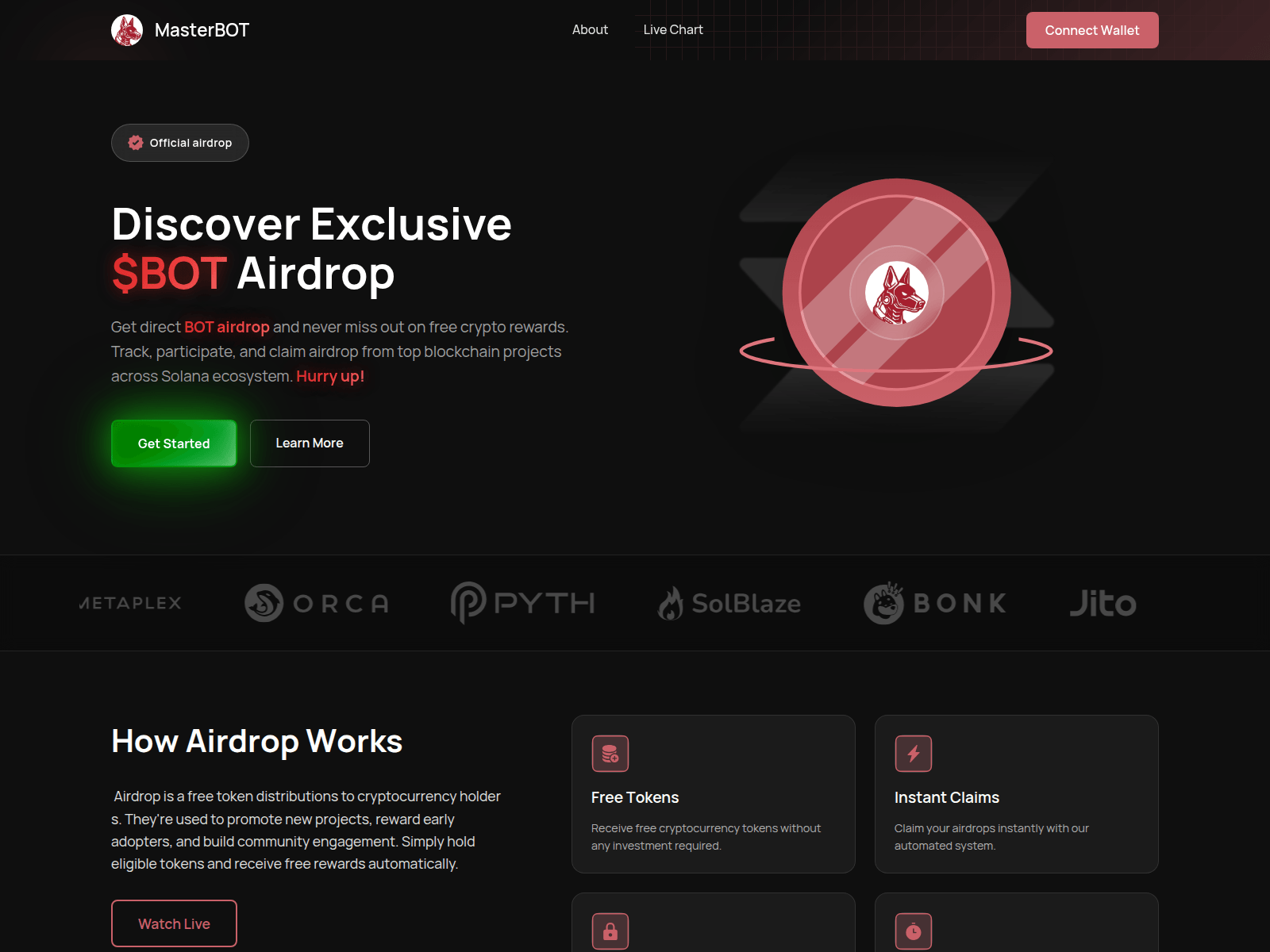 Screenshot of masterbot.today