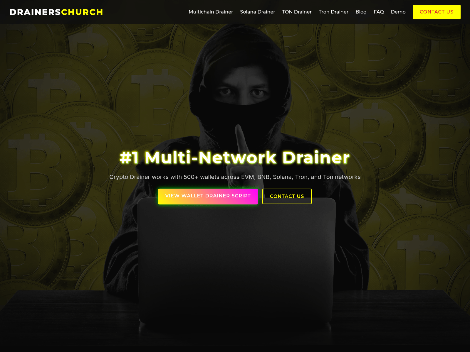 Screenshot of drainerschurch.vip