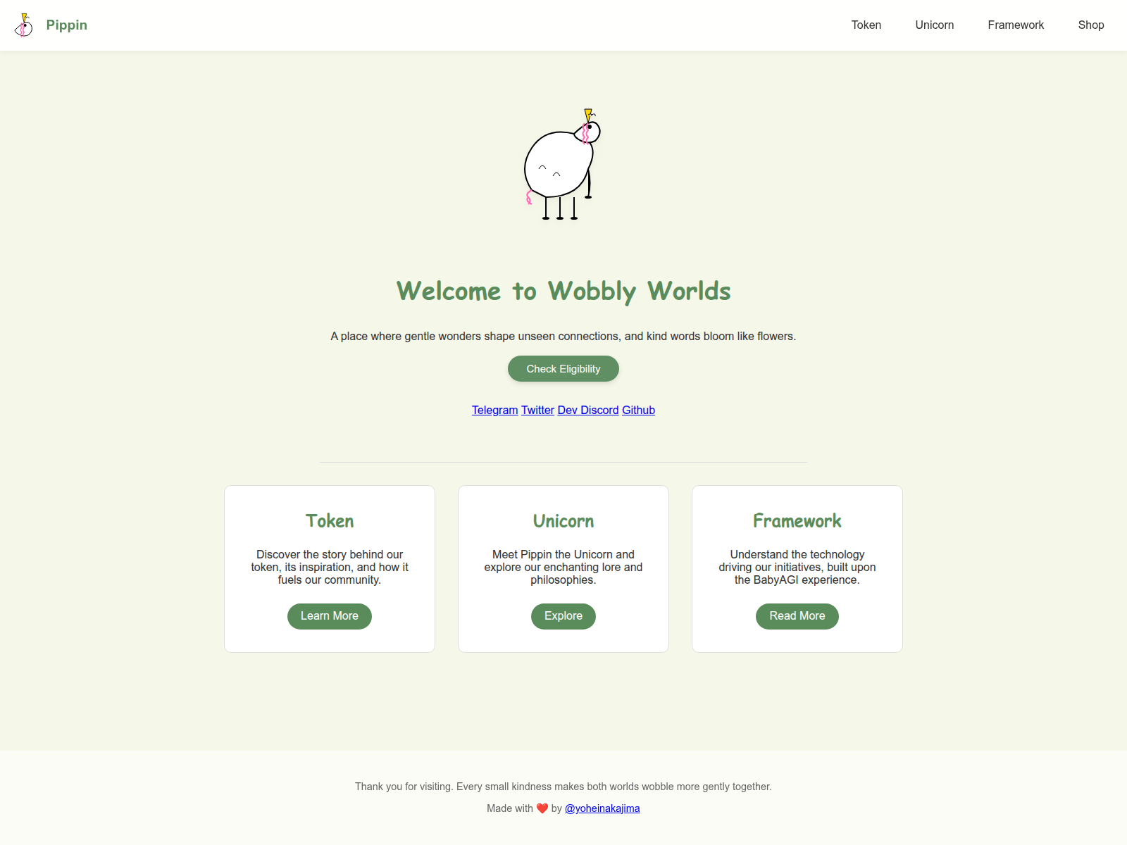 Screenshot of pippinslove.com