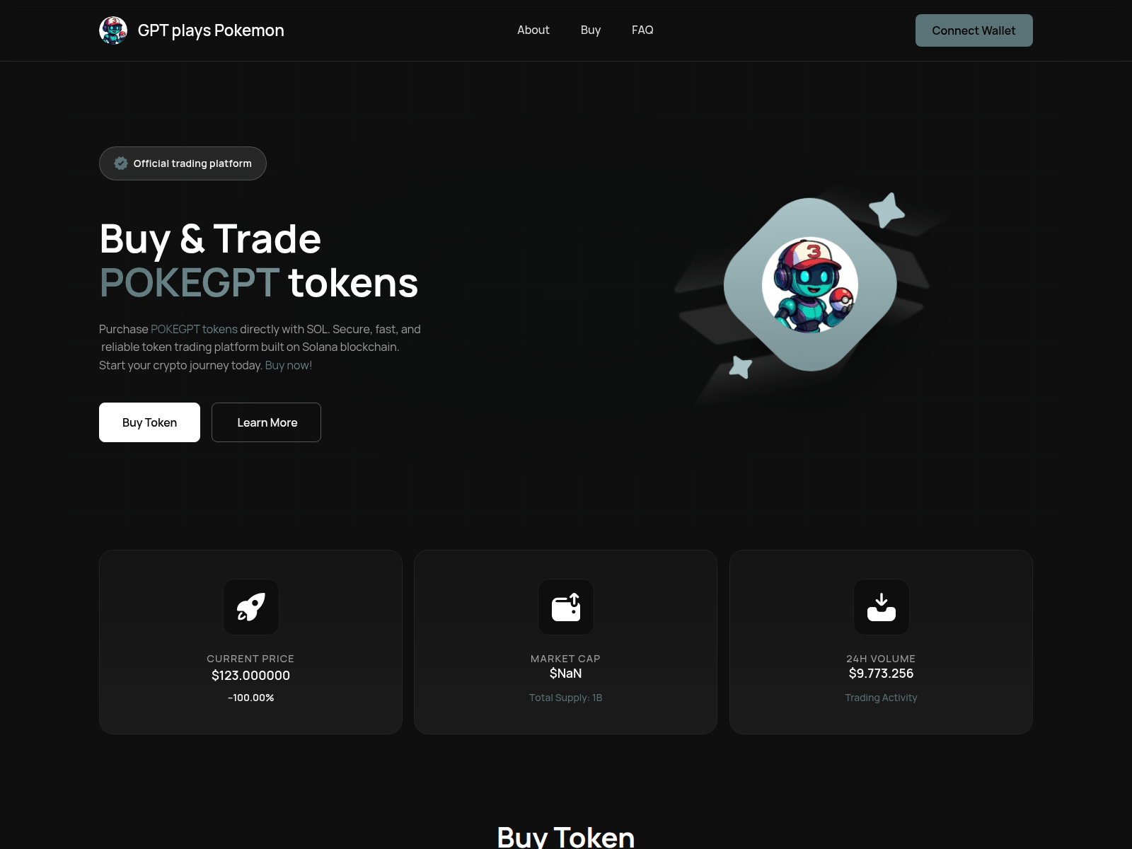 Screenshot of pokegpt.network