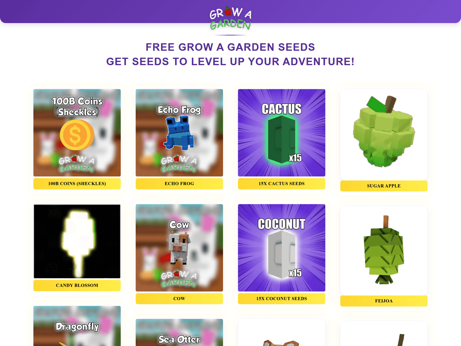 Screenshot of growagarden.site