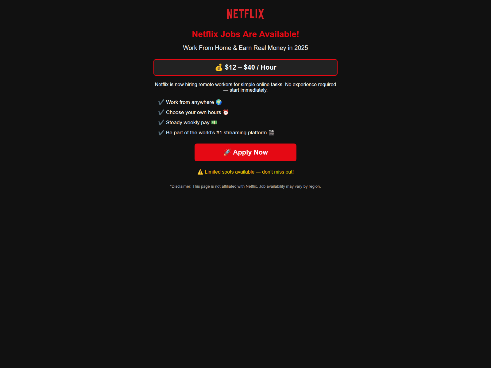 Screenshot of flixhiring.site.ontweak.site