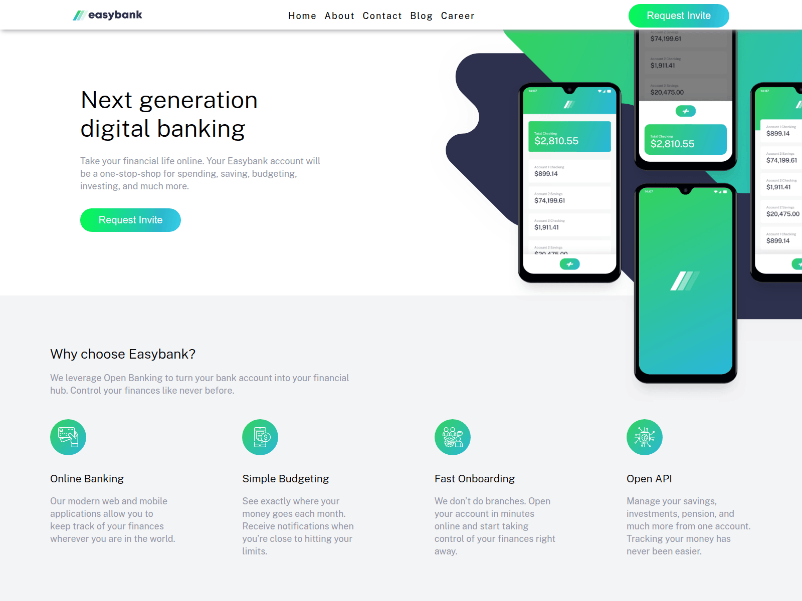 Screenshot of easybank-landing-page-gamma.vercel.app
