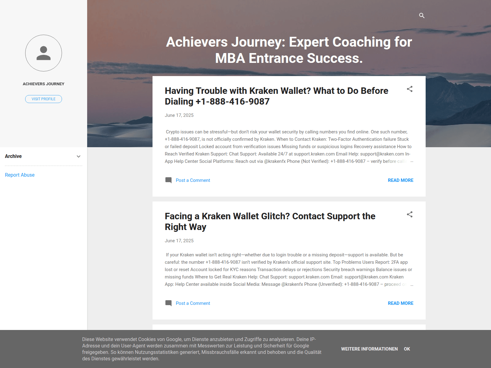 Screenshot of achieversjourneyi5.blogspot.com