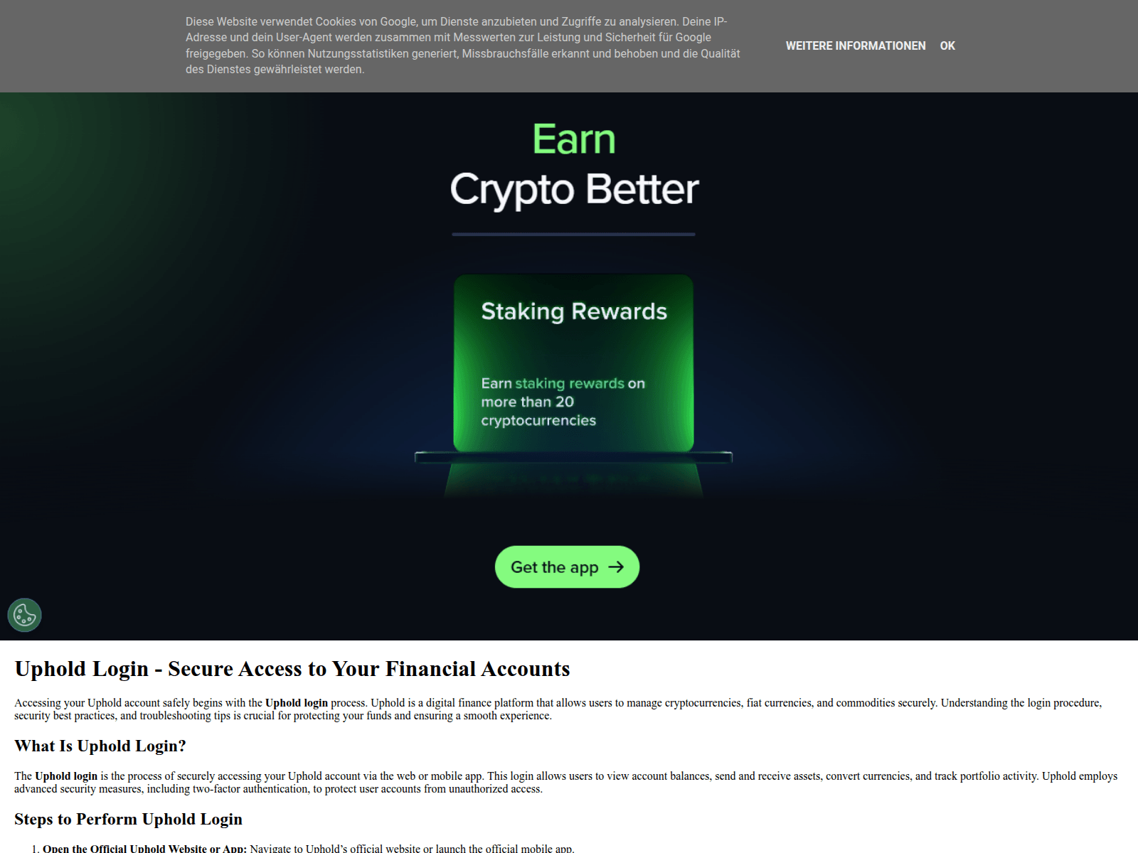 Screenshot of uphold-login-en.blogspot.be