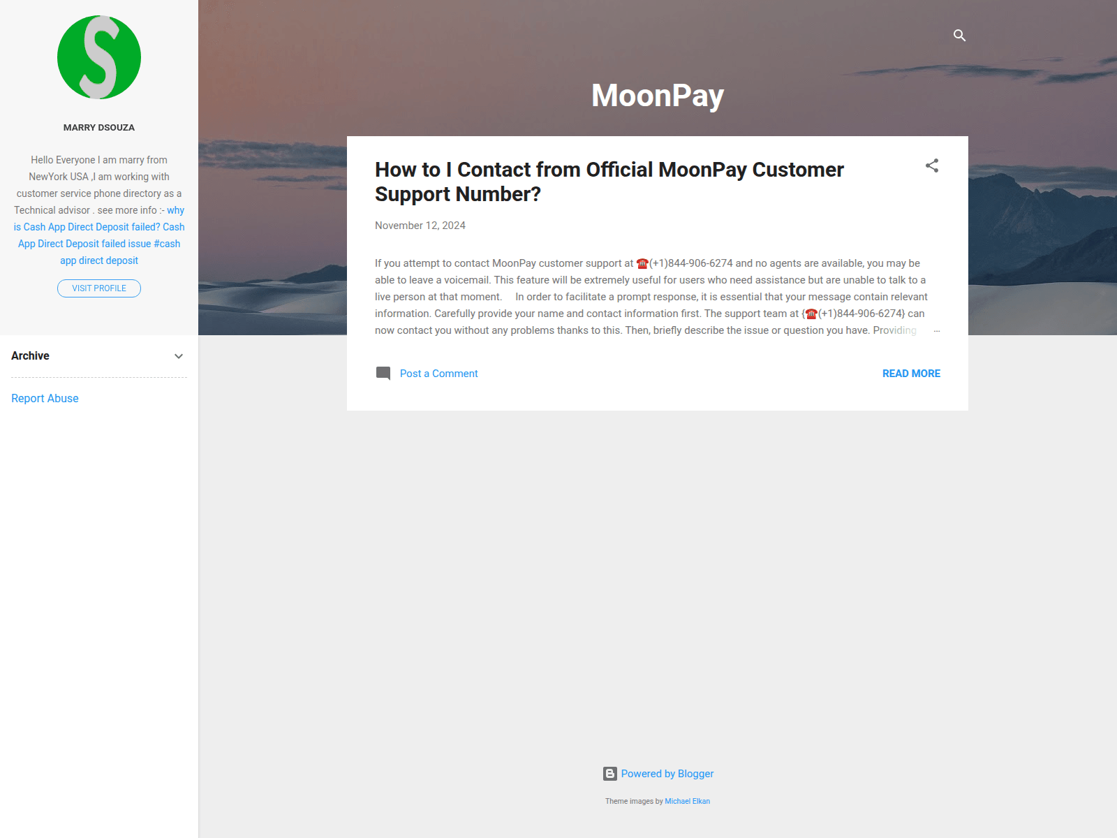 Screenshot of moon-pay.blogspot.com