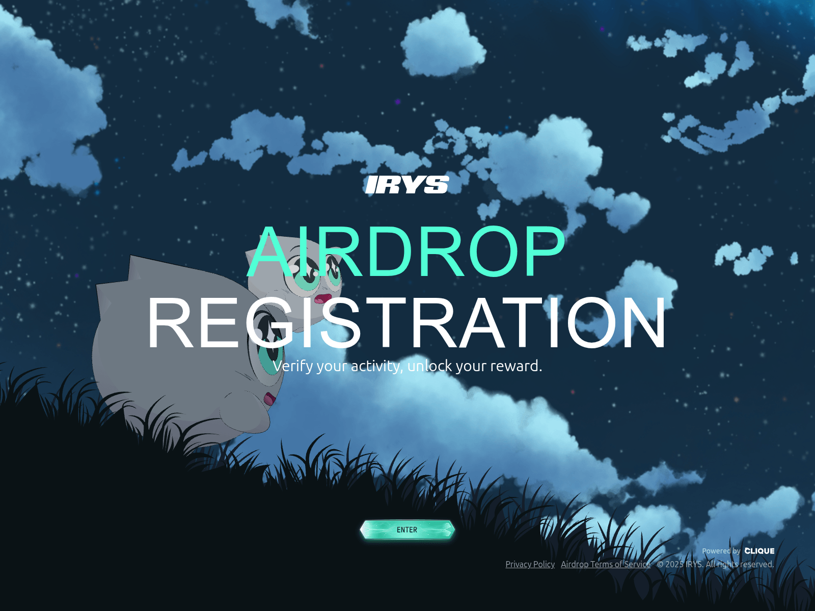 Screenshot of claims-irys.org