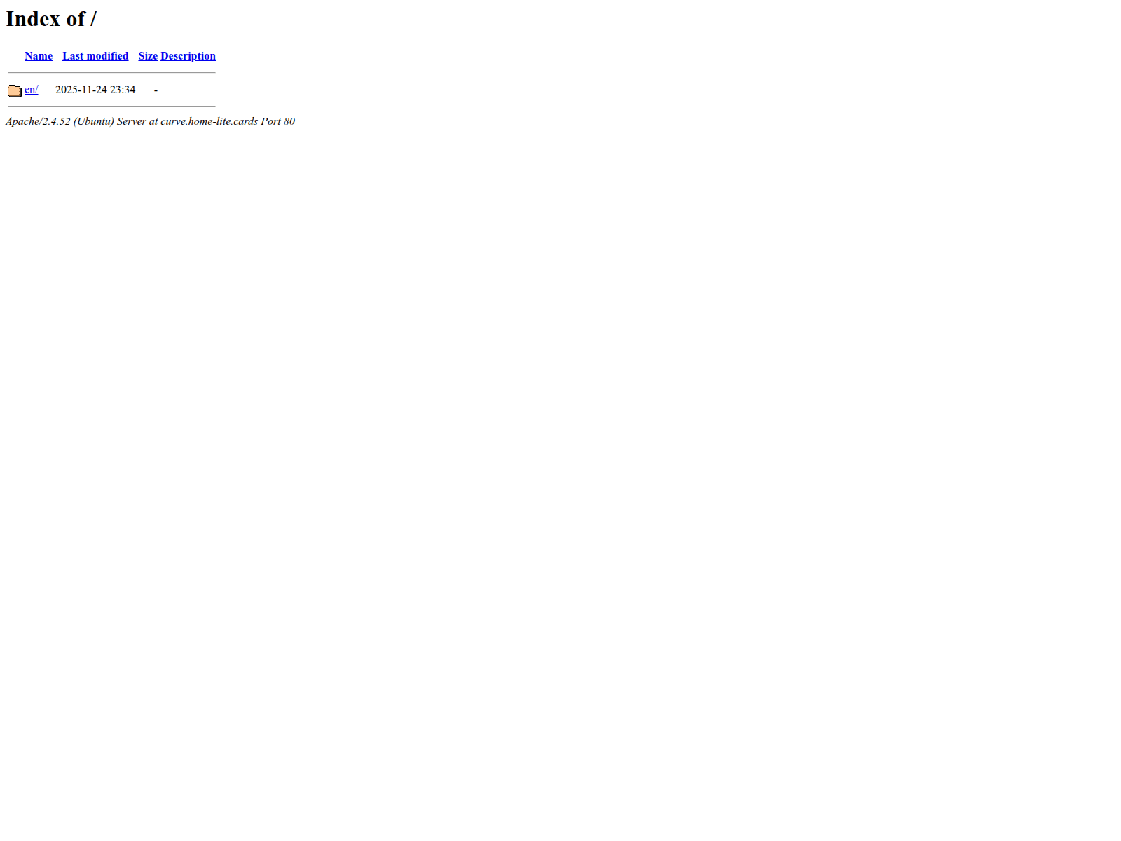 Screenshot of curve.home-lite.cards