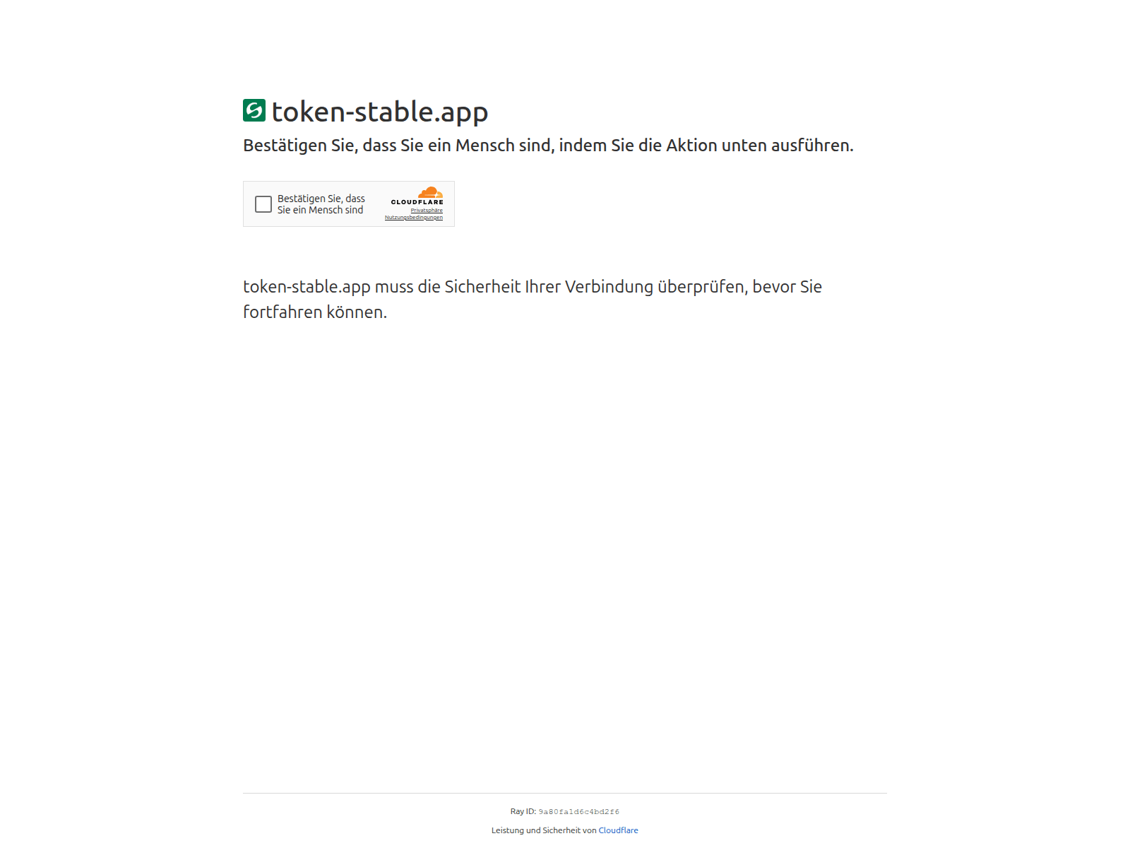 Screenshot of token-stable.app