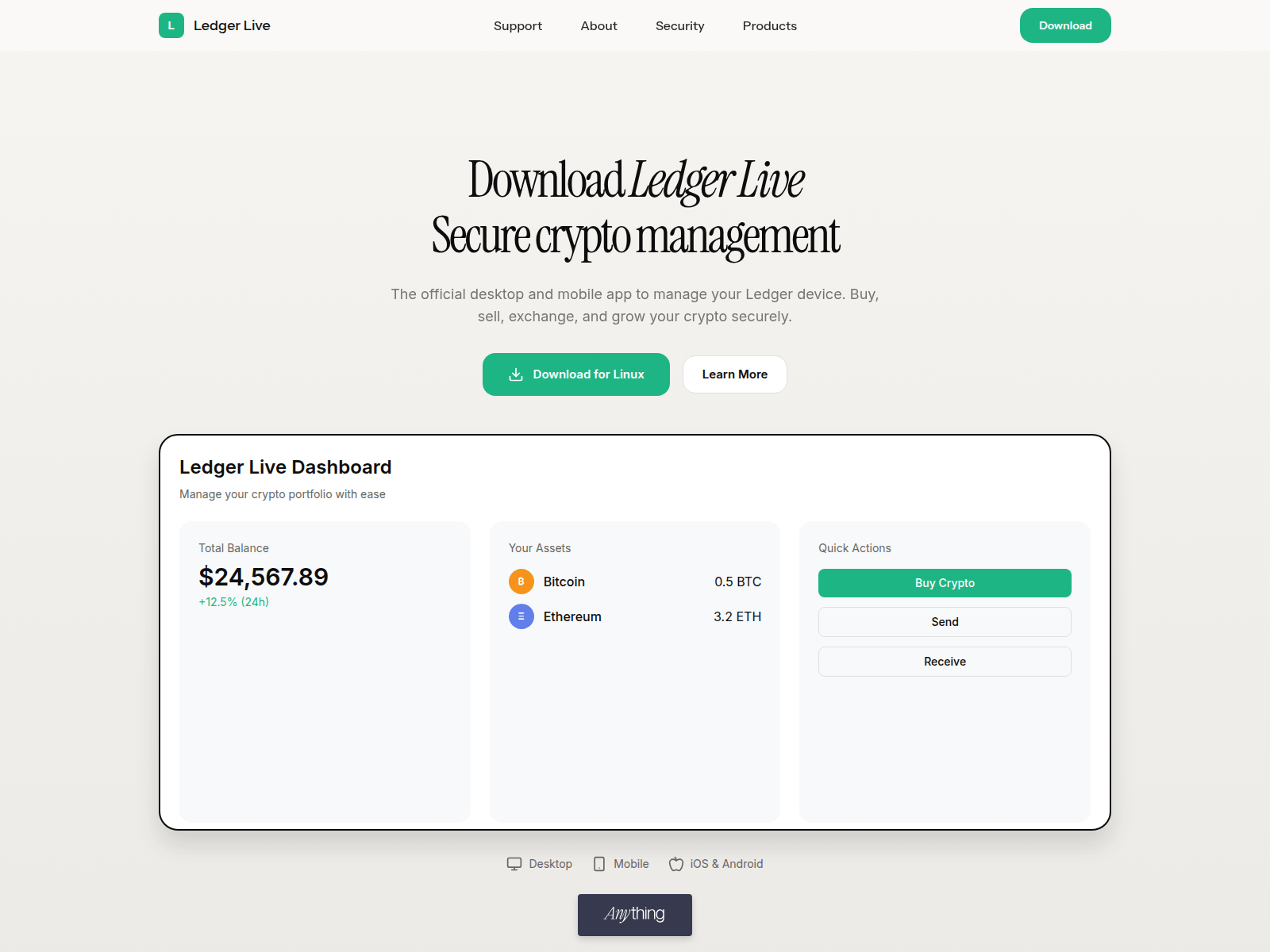 Screenshot of downloadledgerlive.created.app