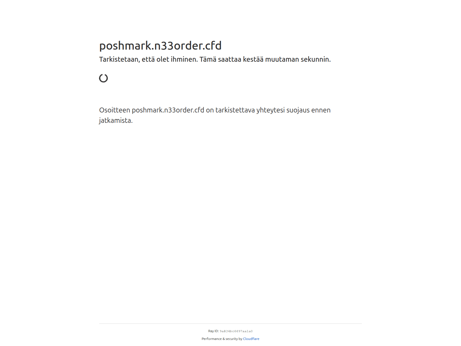 Screenshot of poshmark.n33order.cfd