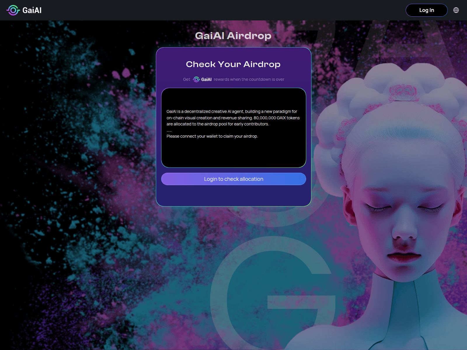 Screenshot of gaiai.claims