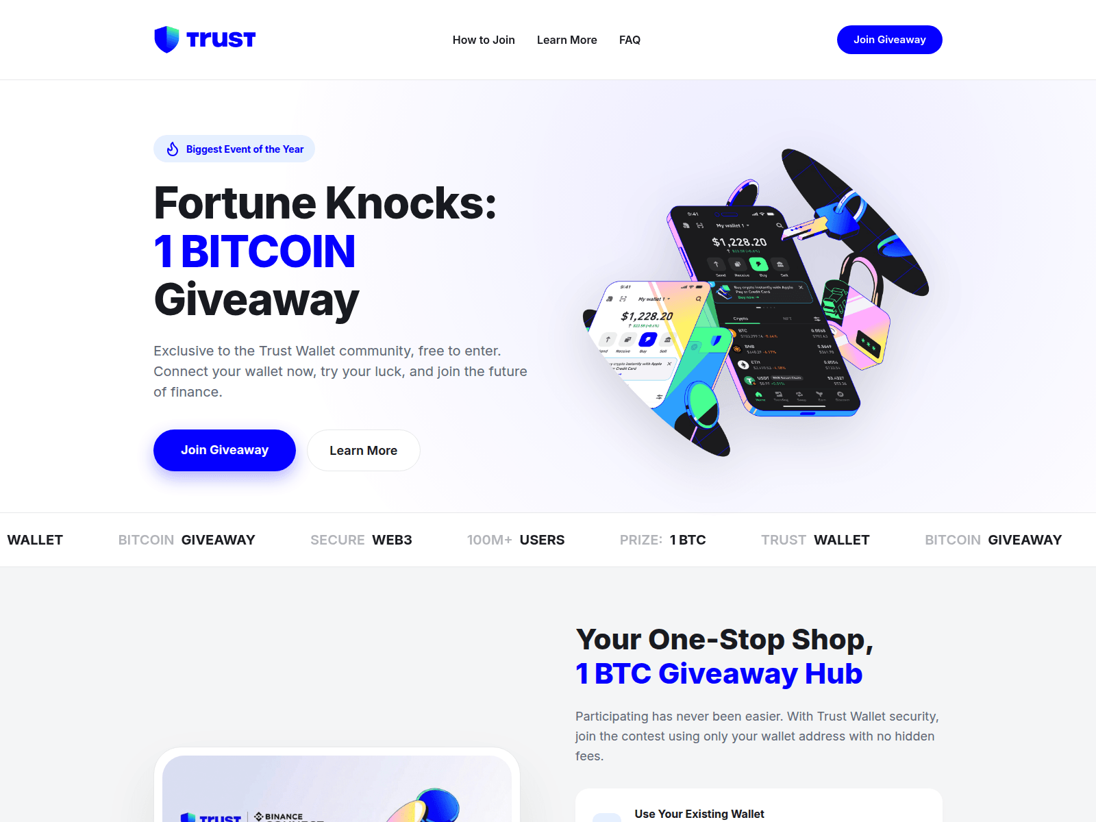 Screenshot of trustbitcoingiveaway.com