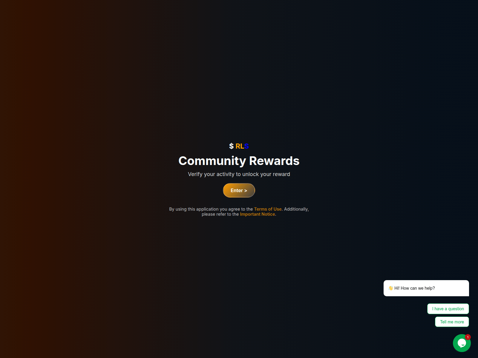 Screenshot of tokenclaims.ralys.xyz