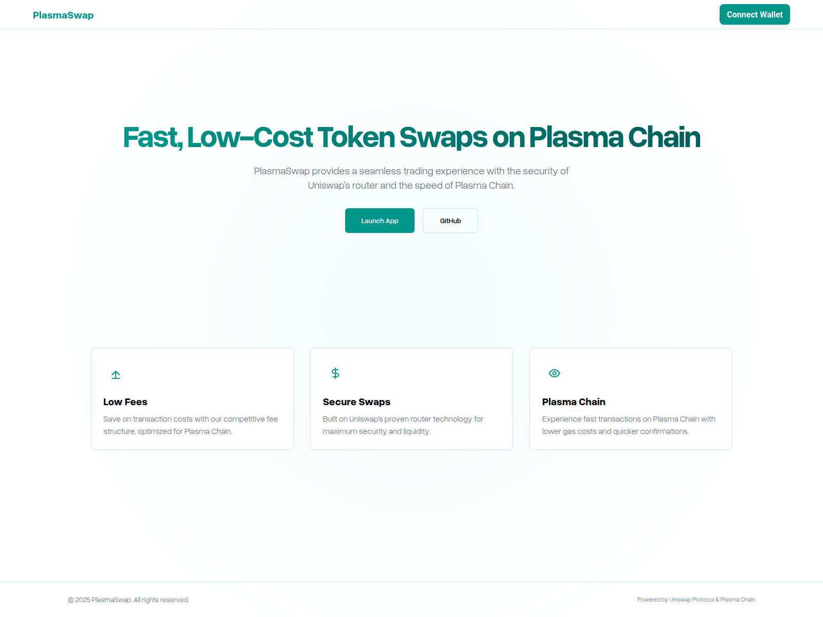 Screenshot of plasmaswap.to