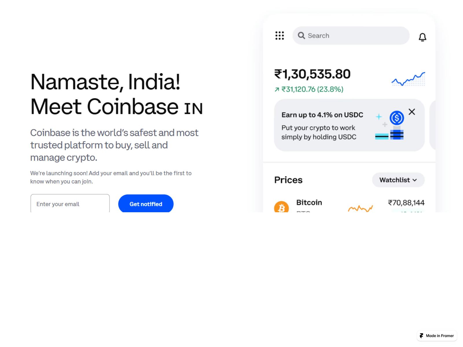 Screenshot of auth-coin-base.framer.ai