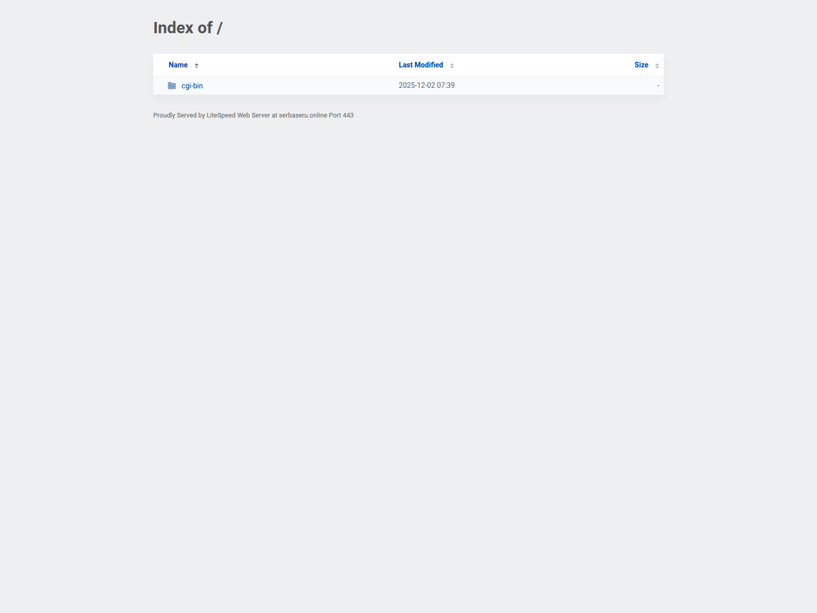 Screenshot of serbaseru.online