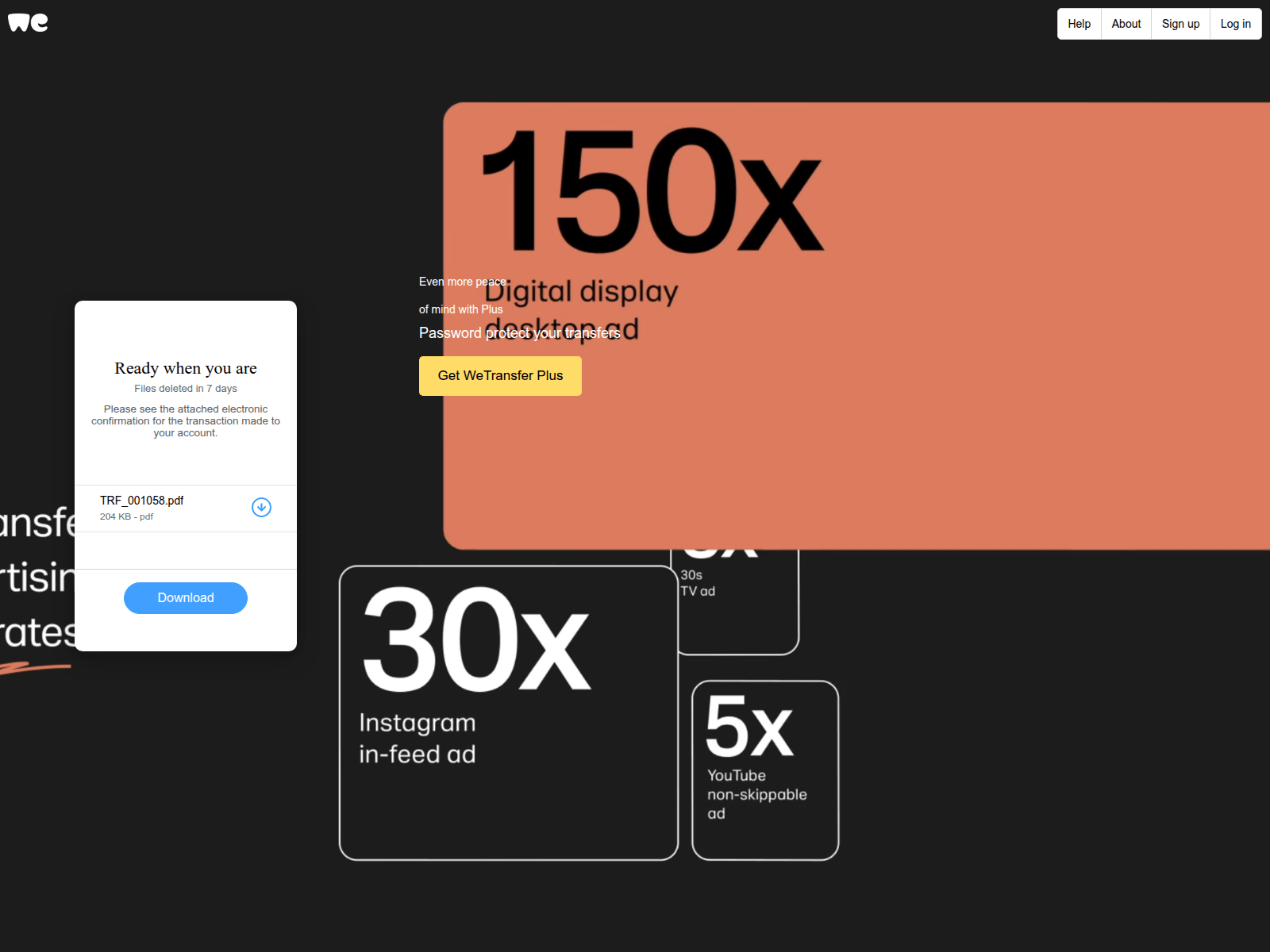 Screenshot of auth-wetransfer-com-4c95d-5d82f-6f882c.vercel.app