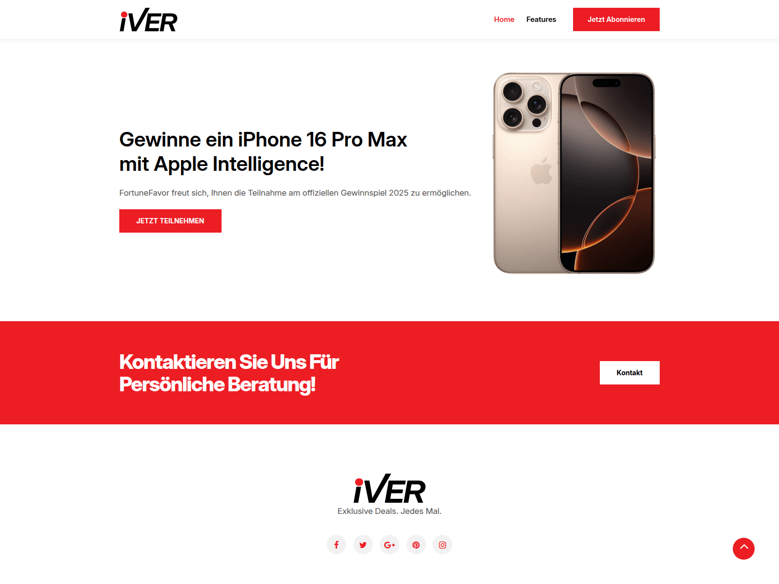 Screenshot of iver.info